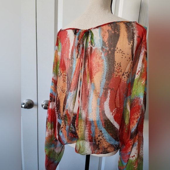 Vintage bebe see-thru blouse - Picture 5 of 12